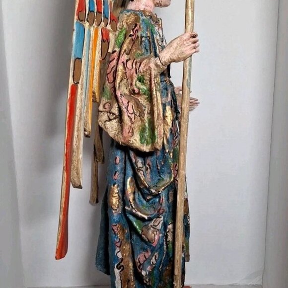 STUNNING Vintage ARTICULATING ANGEL 26 Inch Tall Statue ONE OF A KIND - Picture 2 of 6